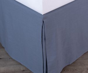 Amity home pure bed skirt in shadow   tailored pleats