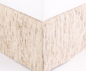 Amity home clyde bedskirt in natural   woven slub texture