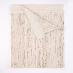 Amity home clyde bedskirt in natural   slubbed vertical texture