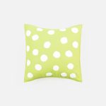 Amity home dottie pillow in lime   textured polka dots