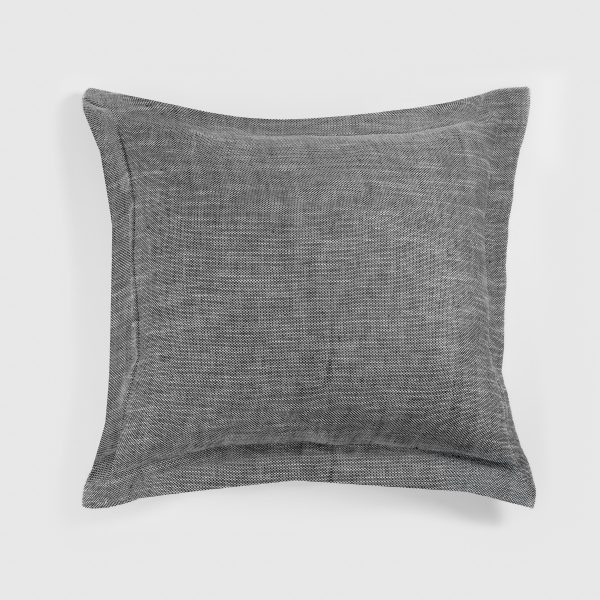 Amity home jerome sham indigo euro   textured woven fabric