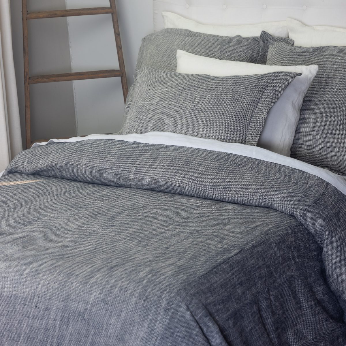 Amity home jerome duvet cover in indigo   textured weave