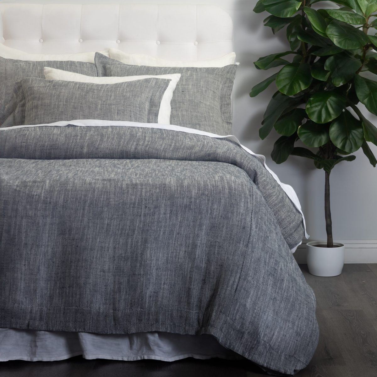 Amity home jerome duvet cover in indigo   textured weave