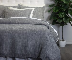 Amity home jerome duvet cover in indigo   textured weave