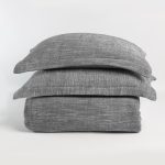 Amity home jerome duvet cover indigo twin set   textured woven fabric