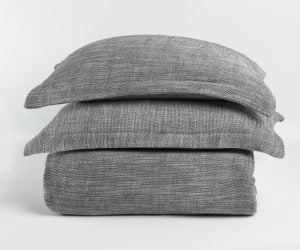 Amity home jerome duvet cover indigo twin set   textured woven fabric