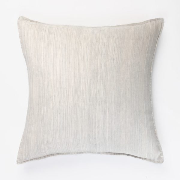 Amity home luce sham euro in natural linen   subtle striped texture