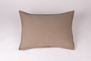 Amity home pure duvet cover in mushroom   flange edge