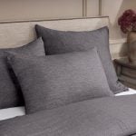 Amity home damara duvet cover in asphalt   textured weave