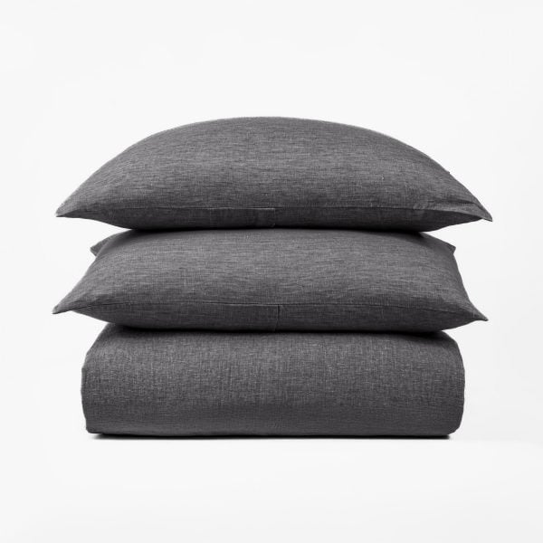 DAMARA DUVET COVER, ASPHALT