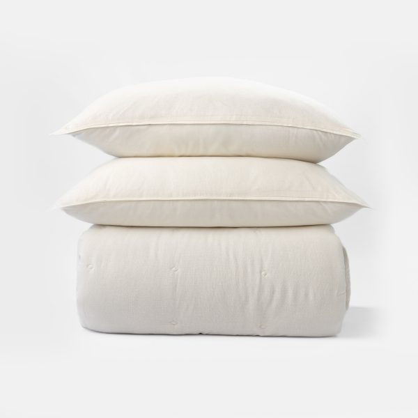 Amity Home Damara Comforter in Ivory - Subtle Diamond Tufting