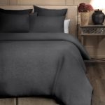 Amity home damara duvet cover in frost grey   textured weave