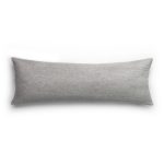 Amity home damara linen body pillow in grey chambray   linen texture