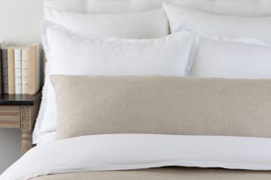 Amity home damara linen body pillow in natural   soft linen texture