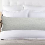 Amity home damara linen body pillow in seaglass   textured linen