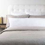 Amity home damara linen body pillow in white   breathable linen texture