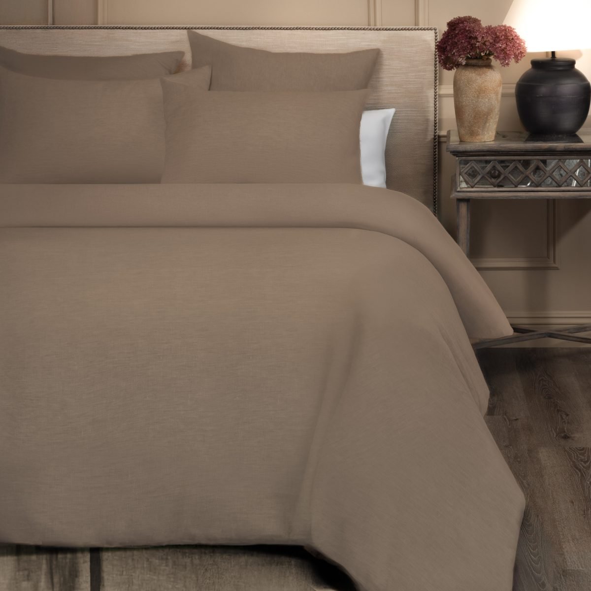 Damara Duvet Cover, Walnut - Image 2