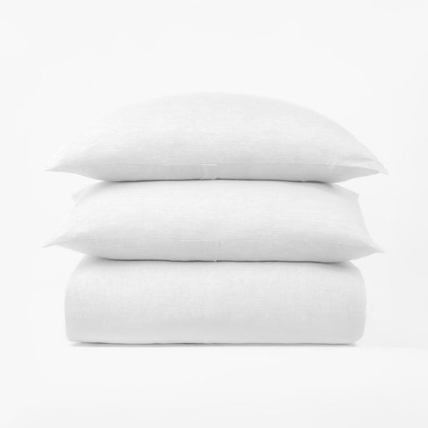 DAMARA DUVET COVER, WHITE