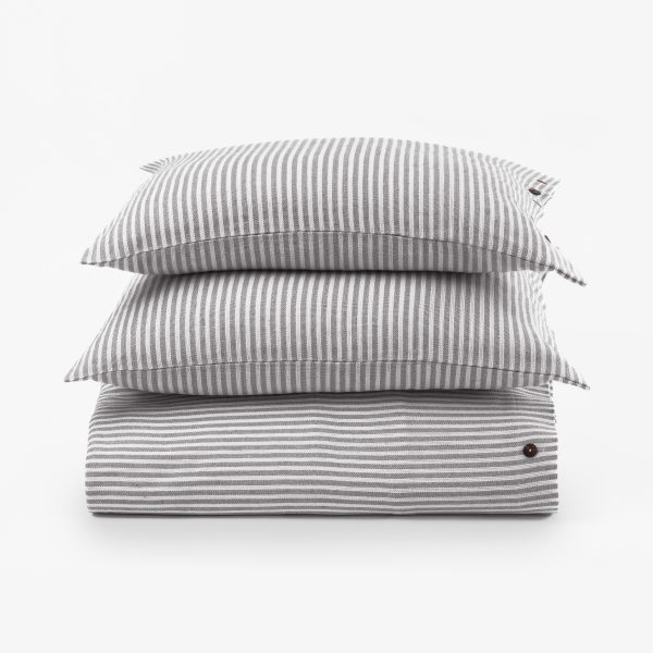 BRAYDEN GREY STRIPES DUVET COVER,