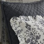 Amity home dale linen sham in steel blue   diamond quilted