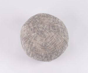 Amity home evol pillow in charcoal   textured sphere design