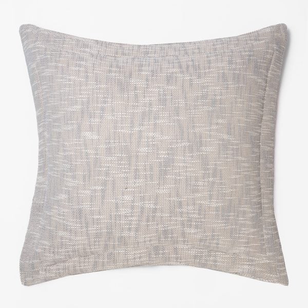 Amity home evol sham in glacier grey   subtle woven texture