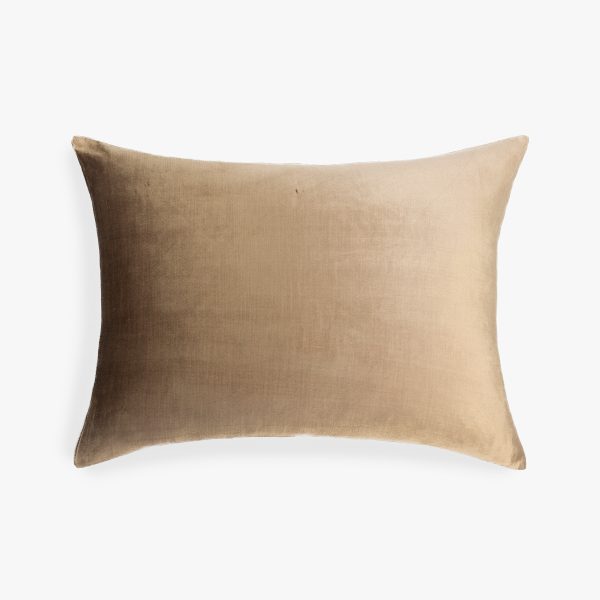 Amity home lia rayon velvet sham in caramel   soft velvet texture