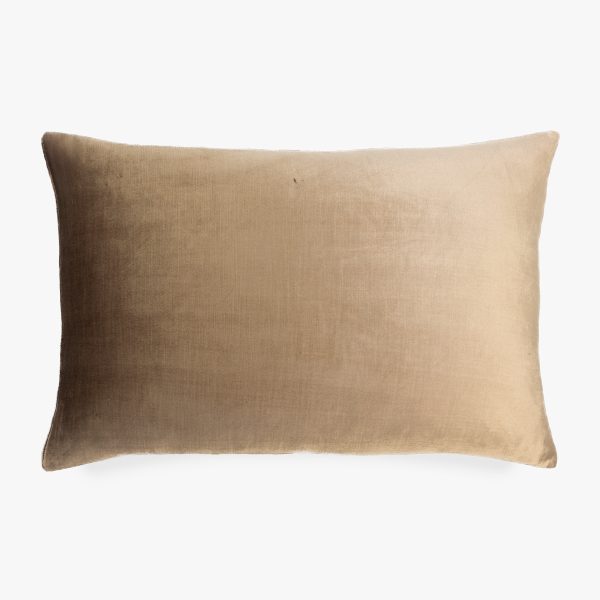 Amity home lia rayon velvet sham in caramel   plush velvet texture