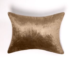 Amity home lia rayon velvet sham in caramel   lustrous velvet texture