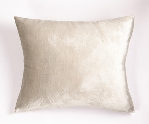 Amity home lia rayon velvet sham in ivory   lustrous velvet finish