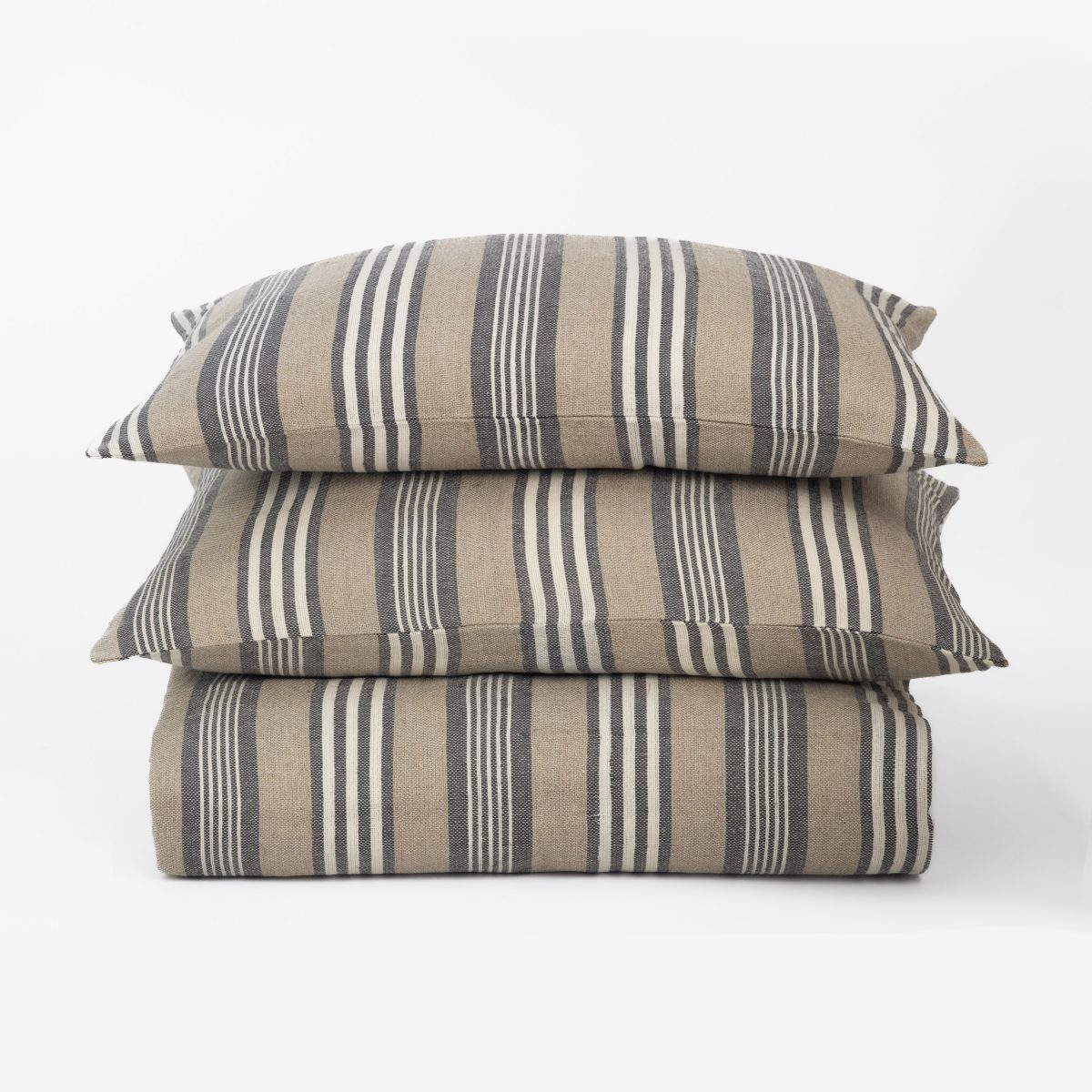 Langston Linen Duvet Cover, Blue - Image 1