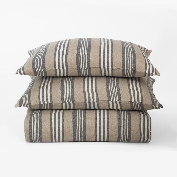 Langston Linen Duvet Cover, Blue