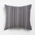 Amity home langston linen sham in grey   vertical striped pattern
