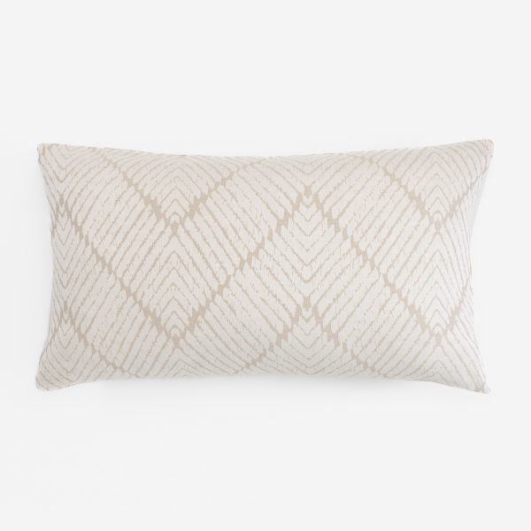 Amity home stella sham in natural   textured chevron pattern