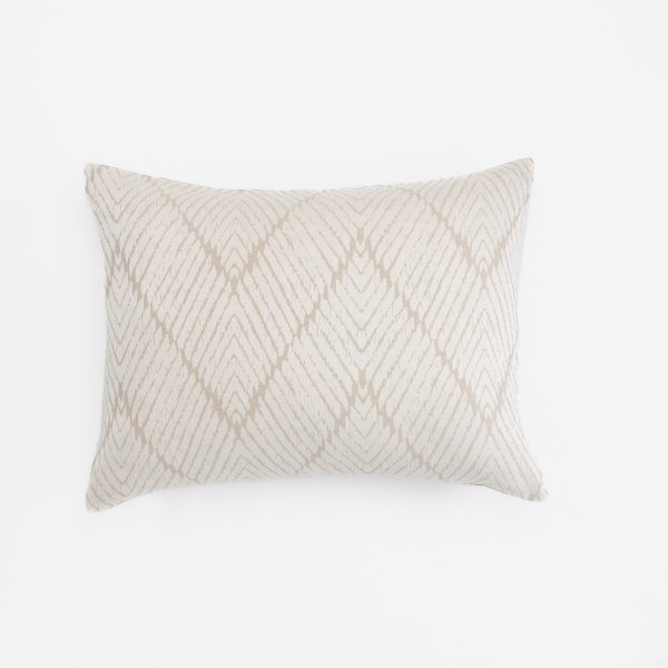Amity home stella sham in natural   textured chevron pattern