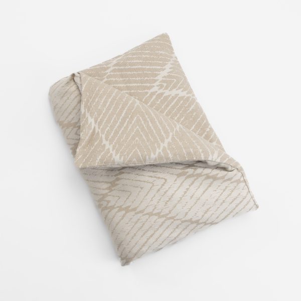 Amity home stella duvet cover in natural   textured geometric pattern