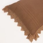 Camilla Lace Linen Duvet Cover, Camel (Limited Edition) - Image 4