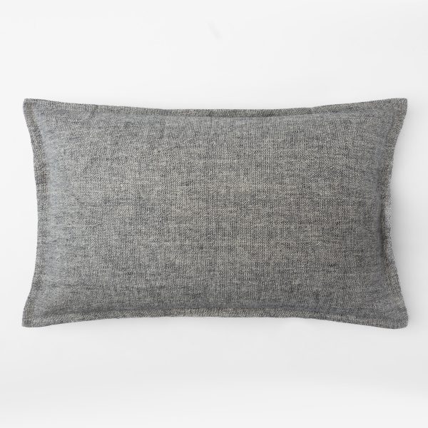 Amity home vincent sham king in heather grey   woven linen texture