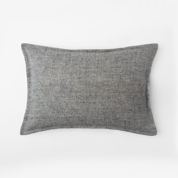 Amity home vincent sham in heather grey   heathered texture