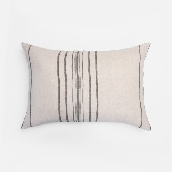 Amity home verne sham in natural   vertical striped design