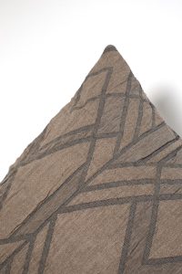 Amity home ennis duvet cover in taupe   geometric woven pattern