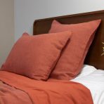 Ranier Linen Duvet Cover, Burnt Sienna - Image 3