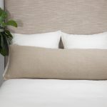 Amity home ranier linen body pillow in natural   linen texture