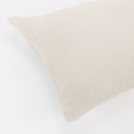 Amity home ranier linen duvet cover in ivory   frayed edge detail