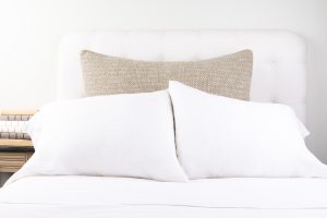 Amity home renzo sham in limestone dutch euro   textured weave