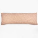 Amity home renzo x long bolster in vintage rose   textured weave