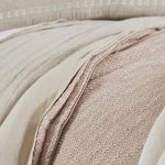 Amity home renzo duvet cover in vintage rose   textured woven fabric