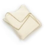 Amity home bryce duvet cover in ivory   contrasting blanket stitch edges