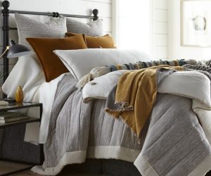 Amity home bryce duvet cover in ivory   subtle textured weave