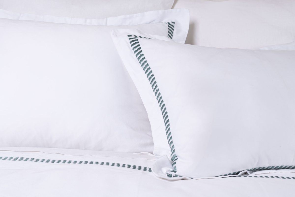 Amity home savona duvet cover in white with mineral trim   embroidered border